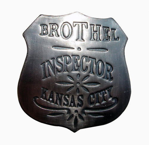 Vintage Obsolete 1900's Western Brothel Inspector Police Badge