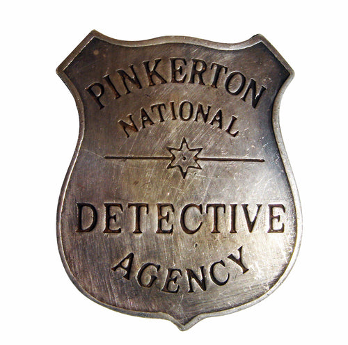 Vintage Old West 1900'S Pinkerton Detective Agency
Reproduction Police Man Badge new pin