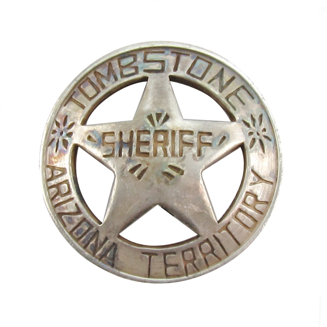 Antique Old West 1900's Tombstone Police Officer Badge