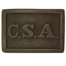 Antique Confederate Army Relic Brass CS Civil War Belt Buckle