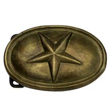 Antique Brass Star Civil War US Army Soldiers Belt Buckle