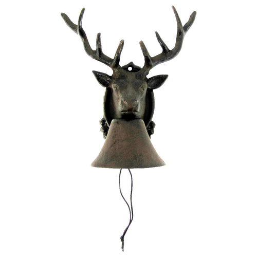 Metal Wall Mount 8 Point Antler Buck Call Bell
