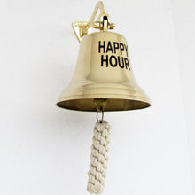 Vintage Ships Marine Solid Brass Ship's Style HAPPY HOUR Tiki Bar Bell