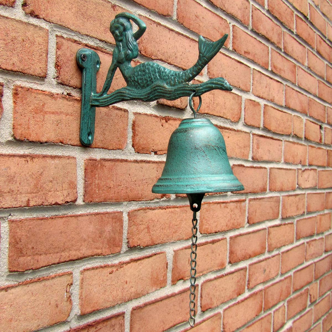 Cast Iron Mermaid Tiki Bar Dinner Call Bell