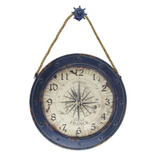 Large 23" Nautical Rose Compass Wall Clock