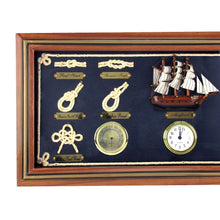 Rope Knot Board Nautical Wall Decor Clock