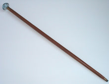 Victorian Era Antique Reproduction Cut Glass Handle Walking Stick