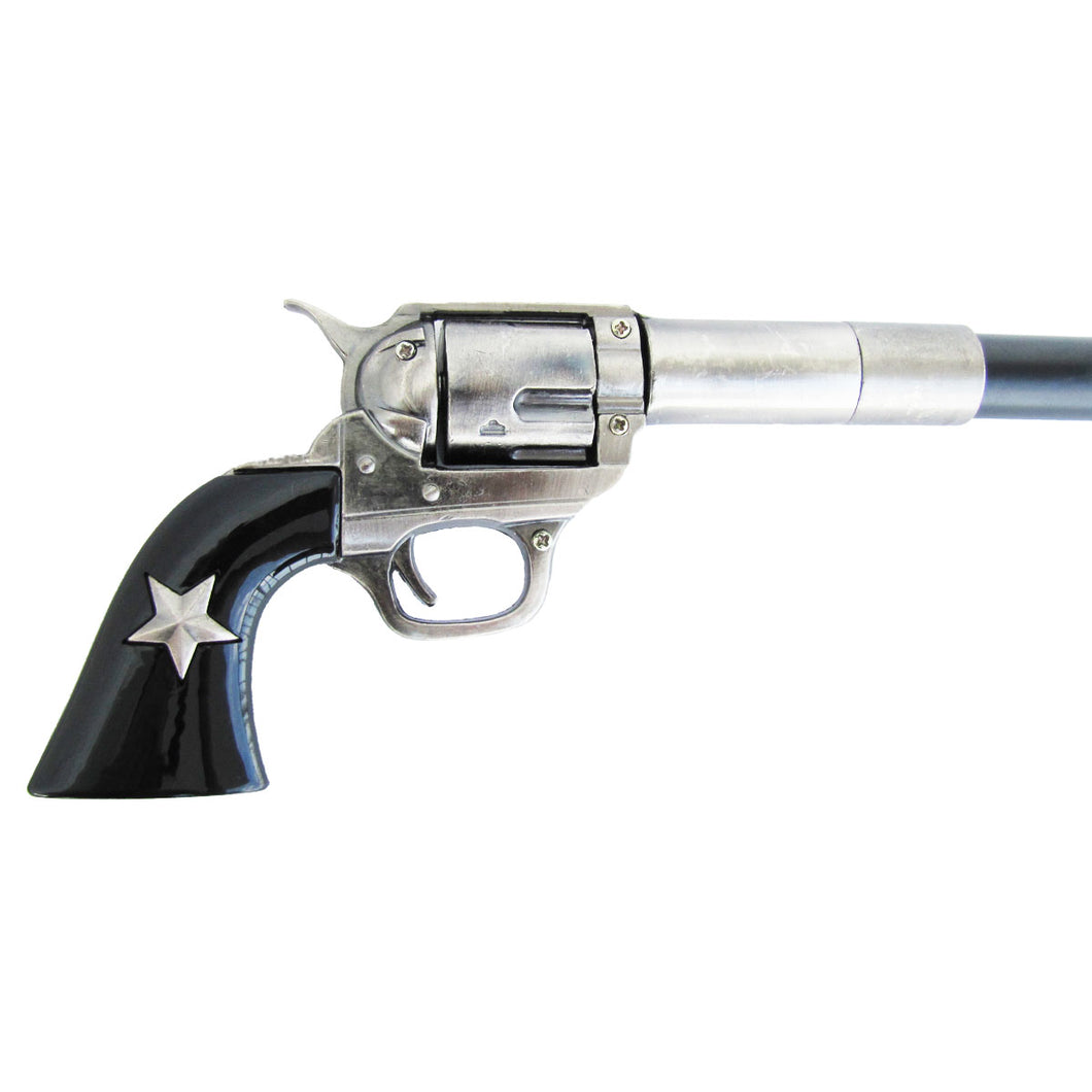 Texas Ranger Star Colt 45 Pistol Cane Or Walking Stick