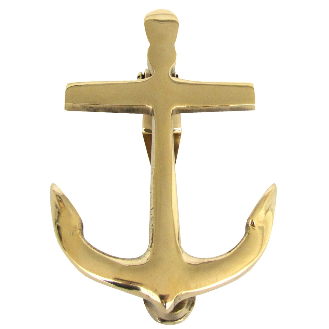 Solid Brass Anchor Coastal Decor Door Knocker