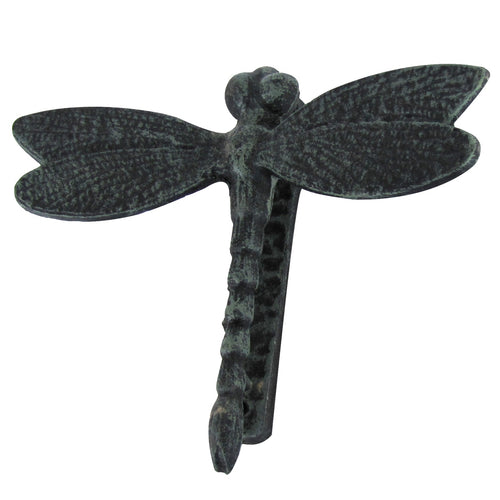 Vintage Antique reproduction Dragonfly Doorknocker - Solid Brass w/ Verdigris Finish