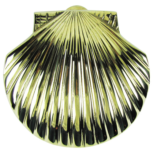 Solid Brass Scallop Shell Sea Life Door Knocker