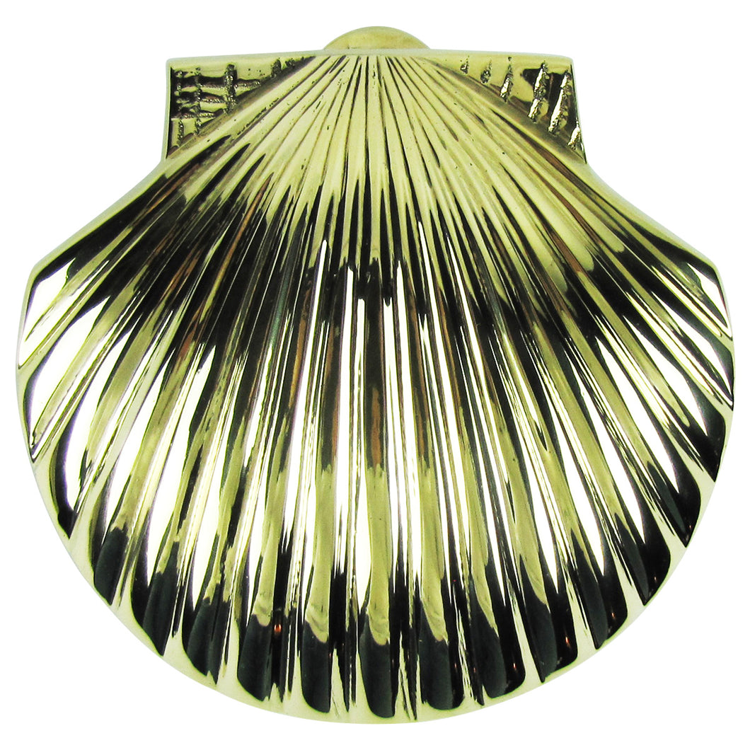 Solid Brass Scallop Shell Sea Life Door Knocker