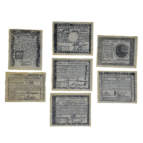 Colonial Era British Currency Paper Money Set