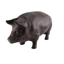 XL Metal Pig Farm Animal Door Stop Home Decor