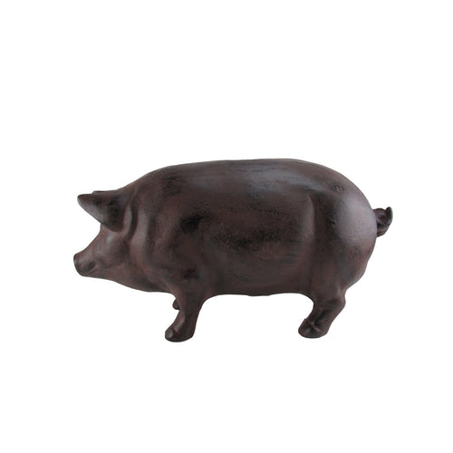 XL Metal Pig Farm Animal Door Stop Home Decor