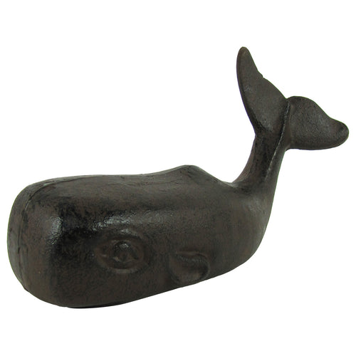 Heavy Cast Iron Sperm Whale Doorstop Nautical Sea Life