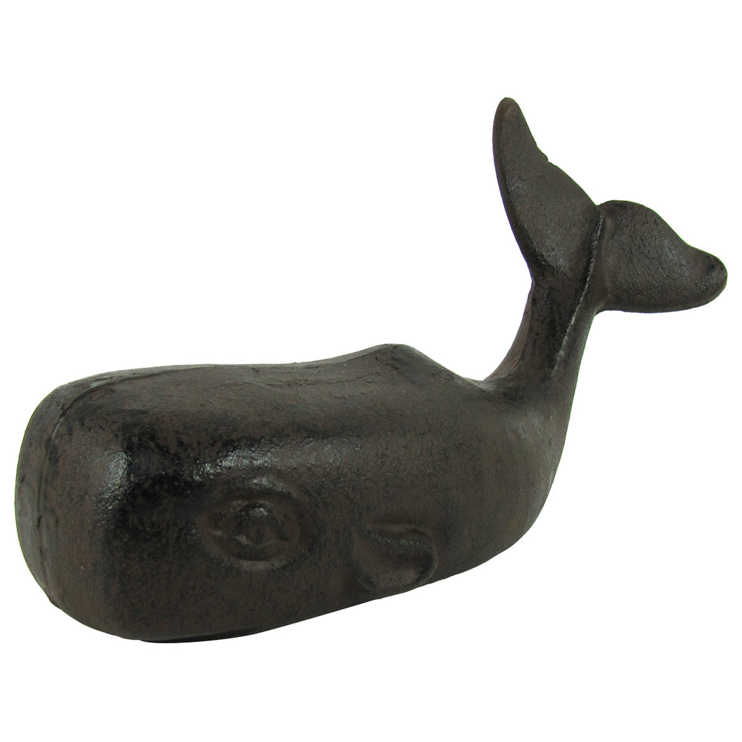 Heavy Cast Iron Sperm Whale Doorstop Nautical Sea Life