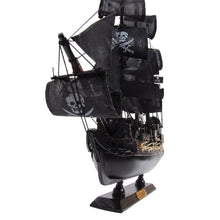 Wood Pirate Ship Model and Display Stand