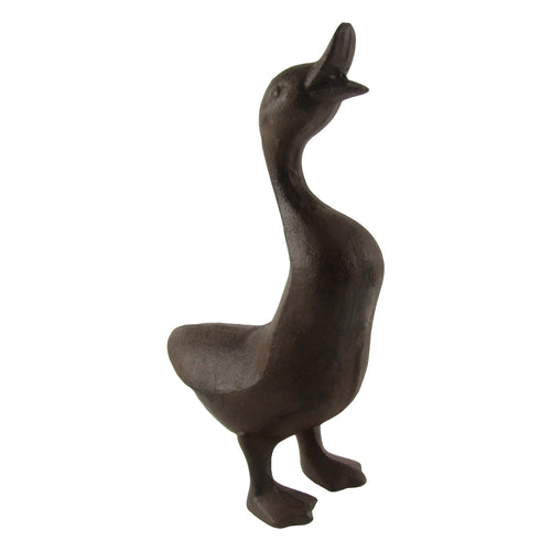 Rustic Metal Duck Statue Yard Ornament