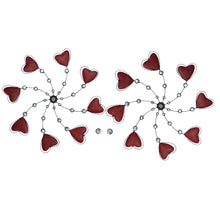 Kinetic Dual Heart Wind Spinner Outdoor Home Decor