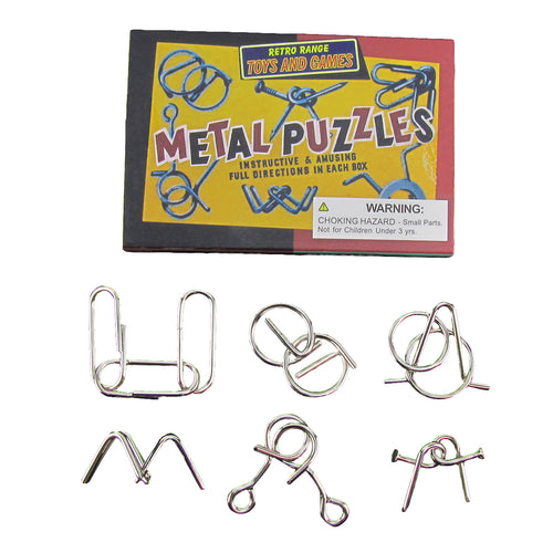 Metal Wire Magic Trick Brain Teaser Toy IQ Puzzles