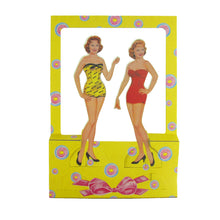 Vintage Style 50's Retro Set of 24 Paper Dolls