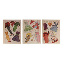 Vintage Style 50's Retro Set of 24 Paper Dolls