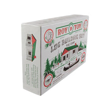 Vintage Roy Toy Pine Log Cabin Building Set