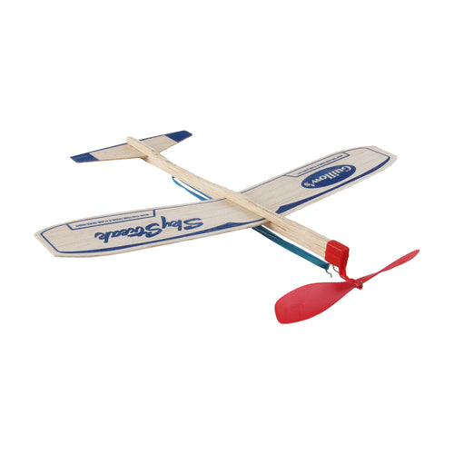 Sky Streak Propeller Powered Balsa Wood Plane Toy