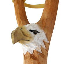 Hunting Hand Carved Eagle Head Rubber Slingshot Toy