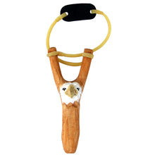 Hunting Hand Carved Eagle Head Rubber Slingshot Toy