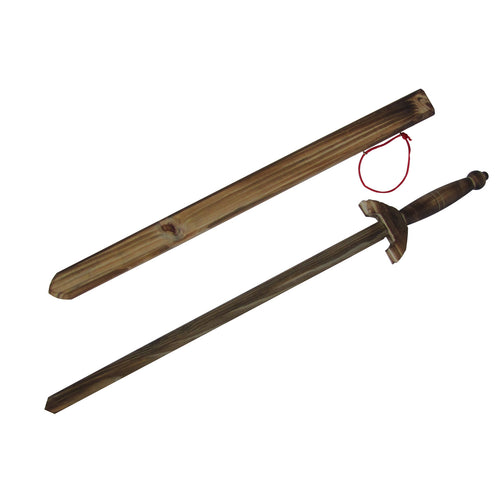 Wooden Practice Sword w Sheath  Kids Toy