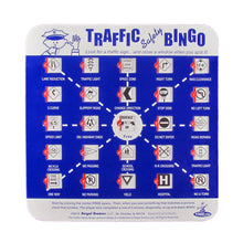 Vintage Style Traffic Sign Bingo Travel Car Game Set