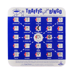 Vintage Style Traffic Sign Bingo Travel Car Game Set