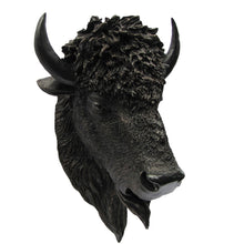 Resin North American Wild Bison Head Shoulder Bust