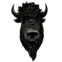Resin North American Wild Bison Head Shoulder Bust