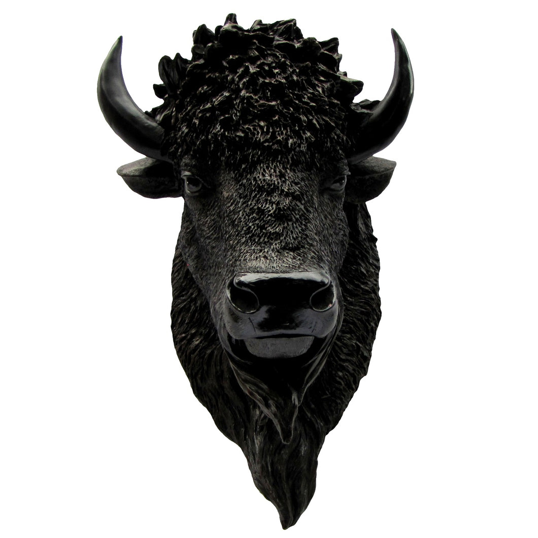Resin North American Wild Bison Head Shoulder Bust