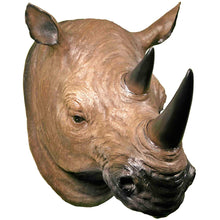 3D Life Size Hanging Wall Mounted African Rhinoceros Head Mount