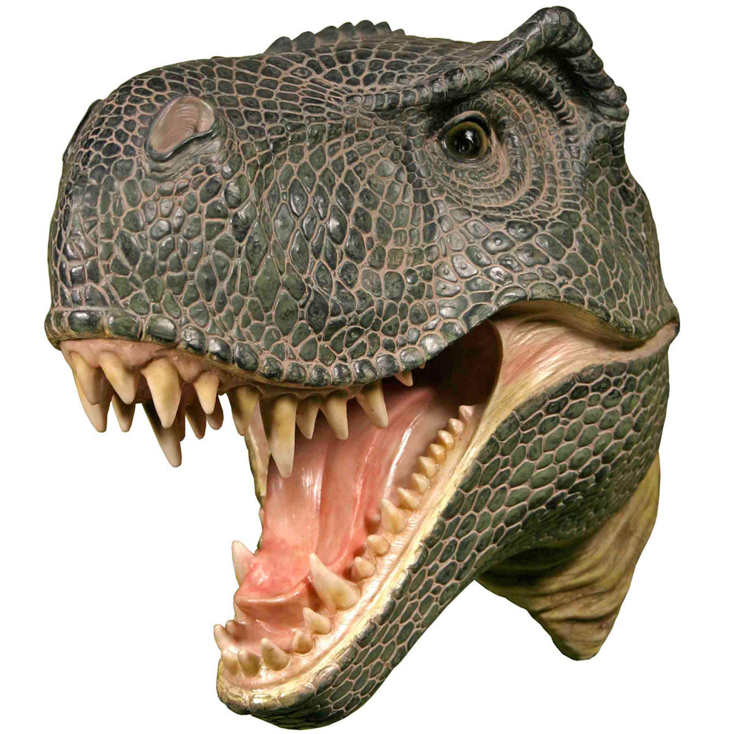 Hanging 3D Wall Mounted T-Rex Tyrannosaurus rex Head Mount Plaque