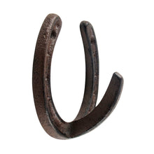 Rustic Western Decor Metal Horseshoe Wall Hook Rack