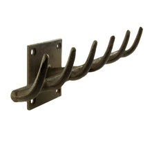 Metal Garden Rake Wall Mount with 6 Hooks