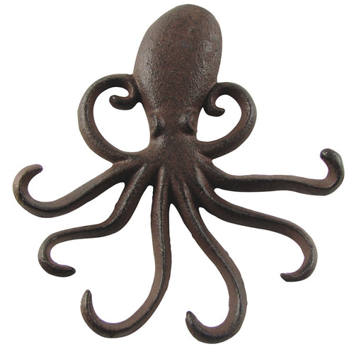 6 Tentacle Wall Mount Swimming Octopus Hooks