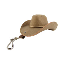 Natural Felt Western Cowboy Hat Car Keyring/Keychain/Purse Charm/Wedding Favor