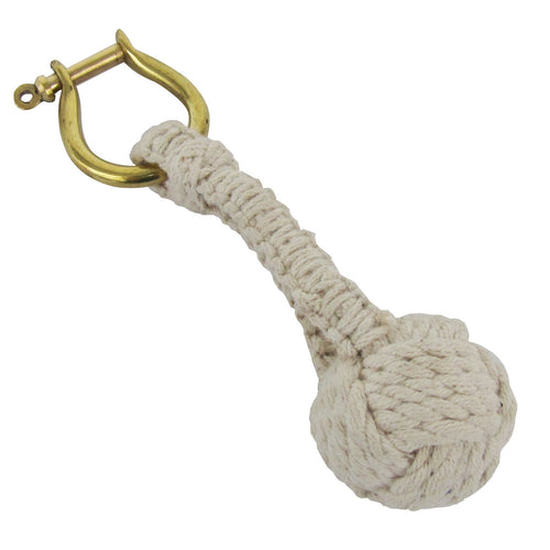 Nautical Maritime Marine Sailor's Monkey Fist Rope Knot Keychain