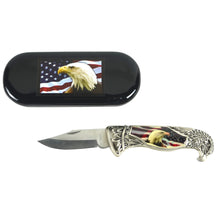 American Bald Eagle Head Shaped Folding Pocket Knife