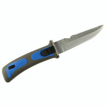 Blue SCUBA Dive Knife/Snorkeling Gear Equipment w/Sheath and Line Cutter Diving Knives