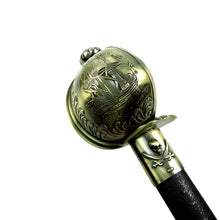 Pirate Cutlass w/Leather Sheath and Stainless Steel Blade