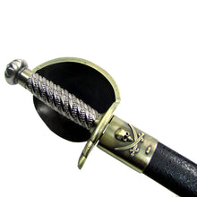Pirate Cutlass w/Leather Sheath and Stainless Steel Blade