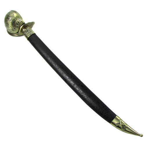 Pirate Cutlass w/Leather Sheath and Stainless Steel Blade