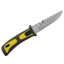 Yellow Scuba Diving Knife Snorkeling Equipment 9" Dive Knives w/Line Cutter Diving Gear